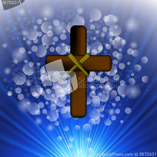 Image of Simple Brown Wooden Cross