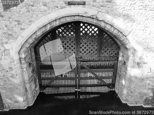 Image of Black and white Tower of London