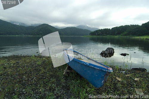 Image of blue boat