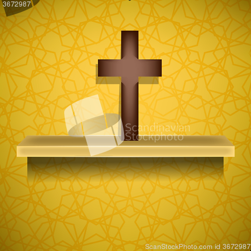 Image of Wood Cross. Symbol of Religion