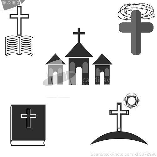 Image of Set of Religion Icons