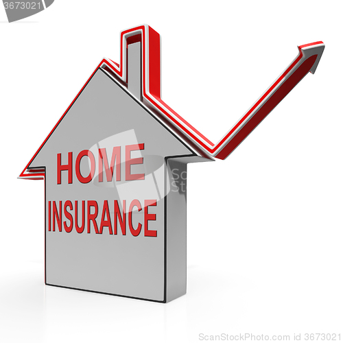 Image of Home Insurance House Shows Protection And Cover