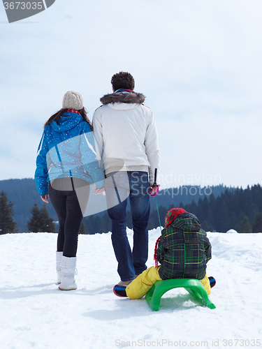 Image of winter family