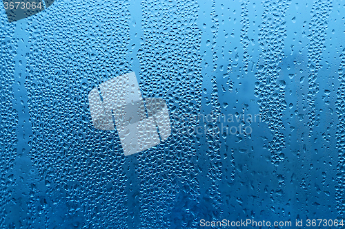 Image of Water drops on glass