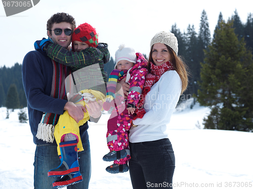 Image of winter family