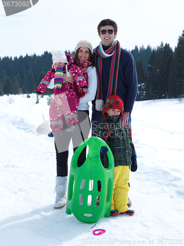 Image of winter family