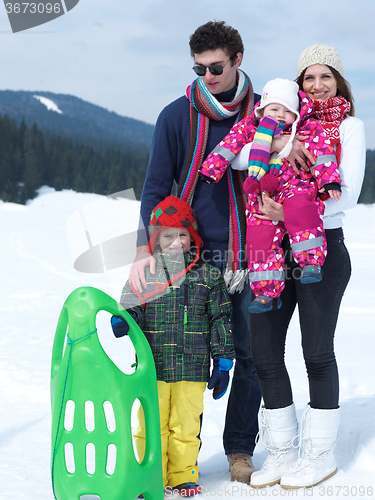 Image of winter family