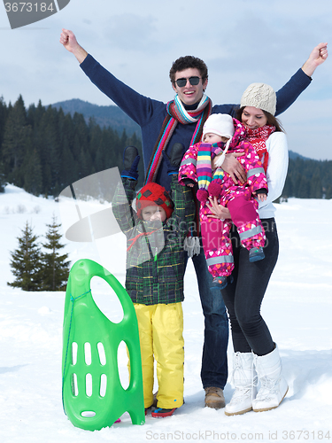 Image of winter family