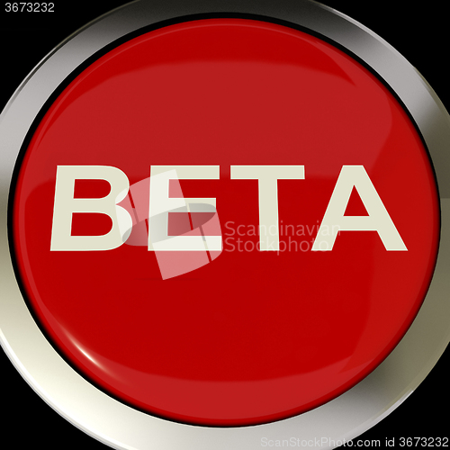 Image of Beta Button Shows Development Or Demo Version