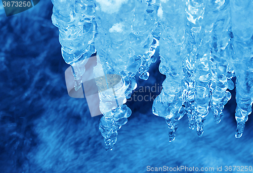 Image of Icicles nature background