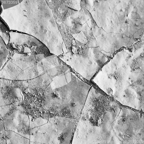 Image of cracked sand in morocco africa desert abstract macro