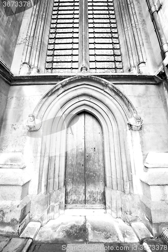 Image of weinstmister  abbey in london old church door and marble antique