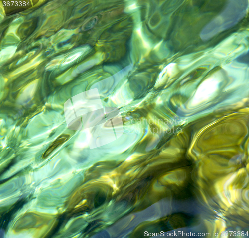 Image of thailand  tao bay abstract of a blue lagoon 