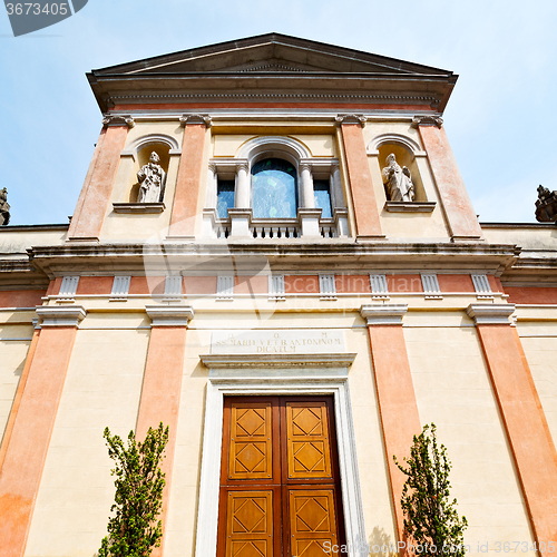 Image of medieval old architecture in italy europe milan religion       a