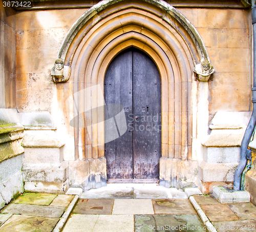 Image of weinstmister  abbey in london old church door and marble antique