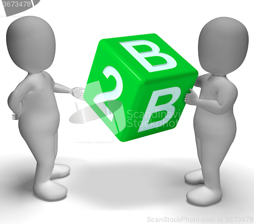 Image of B2b Dice As A Sign Of Business