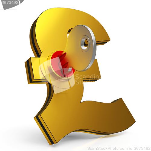 Image of Gbp Key Shows Savings And Finance