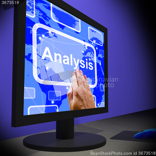 Image of Analysis On Monitor Showing Running Exams