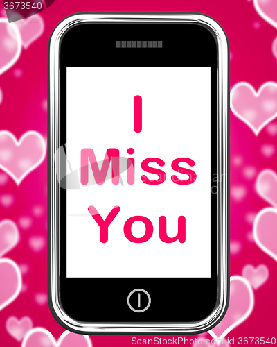 Image of I Miss You On Phone Means Sad Longing Relationship