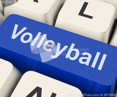 Image of Volleyball Key Showing Volley Ball Game Online