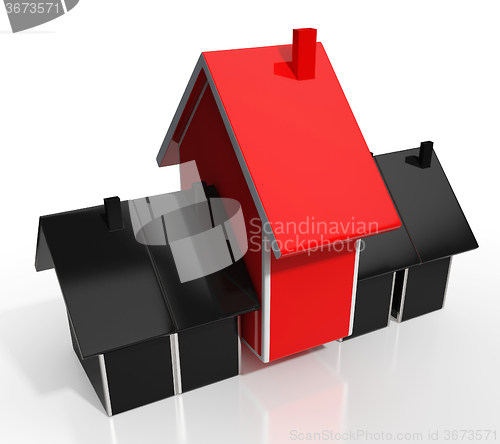 Image of House Icon Showing Home For Sale