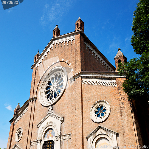 Image of building old architecture in italy europe milan religion       a