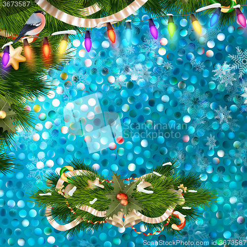Image of Christmas greeting card. EPS 10