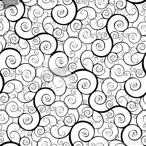 Image of seamless iron swirl