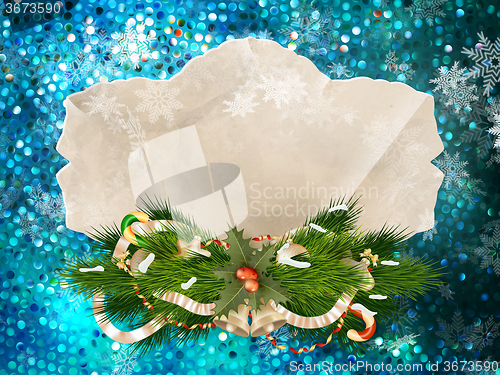 Image of Christmas greeting card. EPS 10