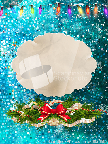 Image of Christmas greeting card. EPS 10