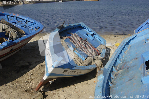 Image of Fishingboat in the harbour of Monastir