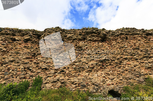 Image of ruins  in the   Krevo, Belarus.