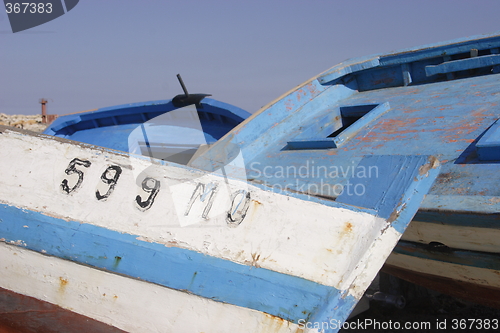 Image of Fishingboat in the harbour of Monastir