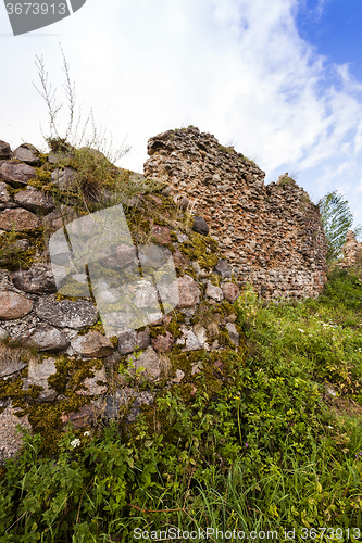 Image of ruins  in the   Krevo, Belarus.