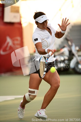 Image of Li Na in Qatar semi-final