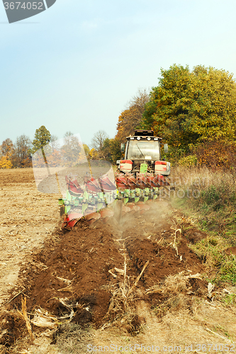 Image of plowed  agricultural field 