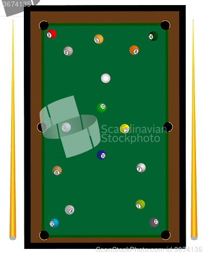 Image of billiard table