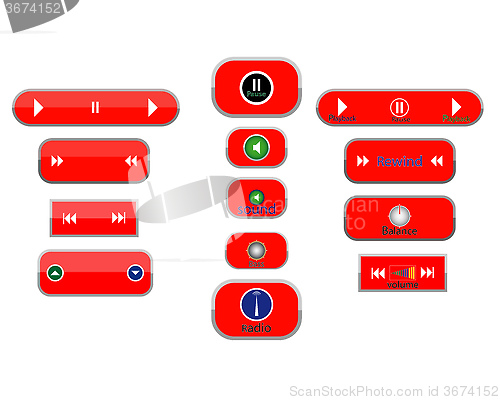 Image of different buttons