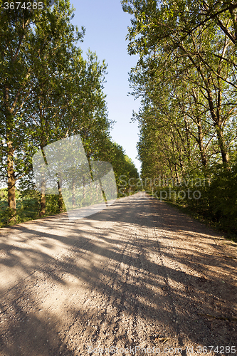 Image of   road  in the countryside  