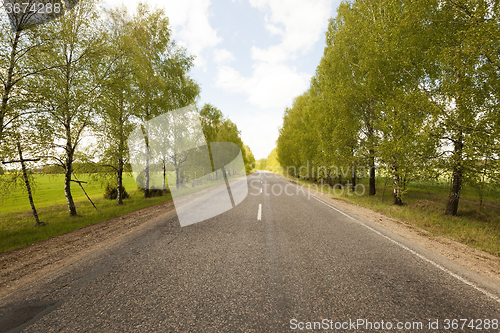 Image of Spring road . countryside 