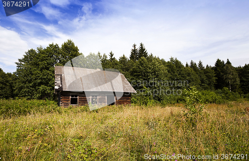 Image of abandoned house  . Belarus.