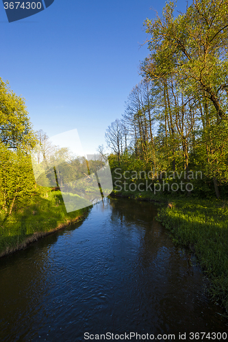 Image of small narrow river  