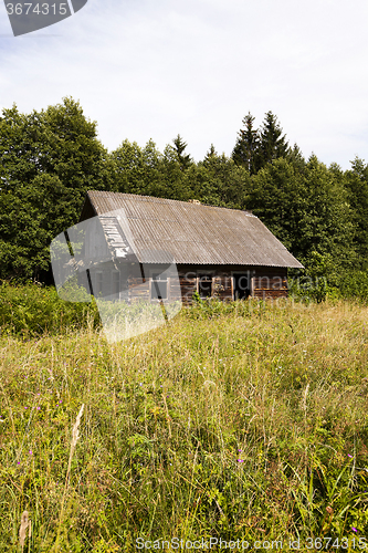 Image of abandoned house  . Belarus.