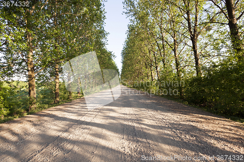 Image of   road  in the countryside  