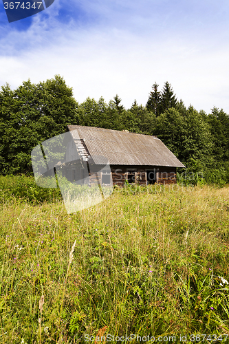 Image of abandoned house  . Belarus.