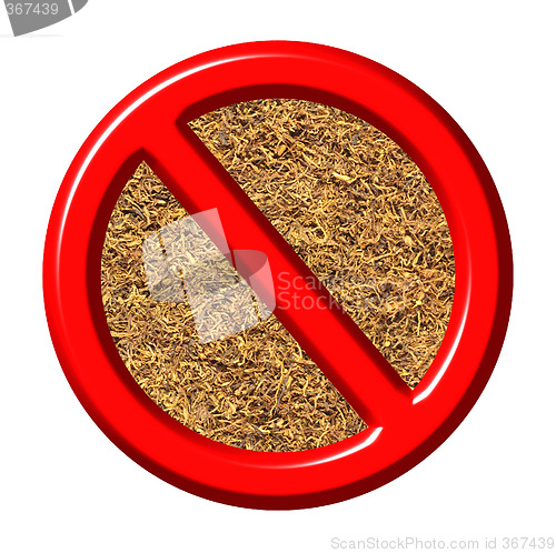 Image of 3d anti tobacco sign
