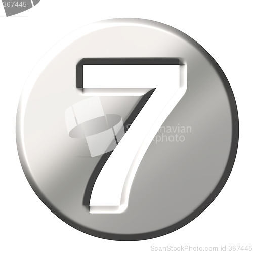 Image of 3D Steel Number 7