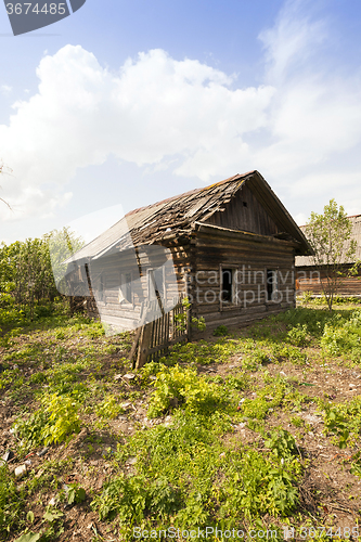 Image of abandoned house . Belarus.