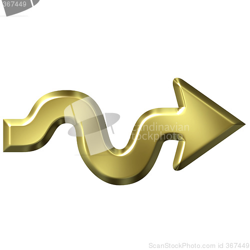 Image of Golden Wavy Arrow