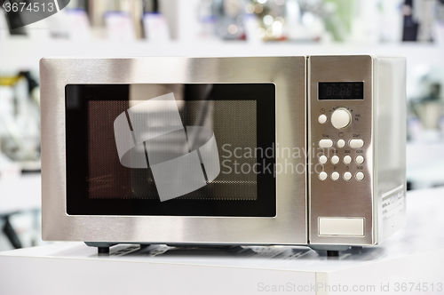 Image of microwave oven in retail store